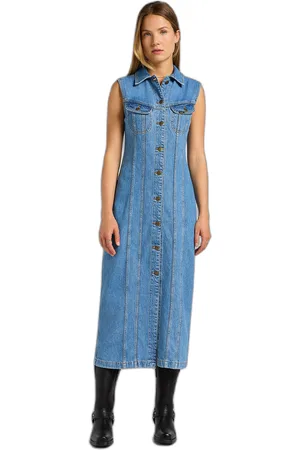 Lee Lange slanke denim jurk voor dames