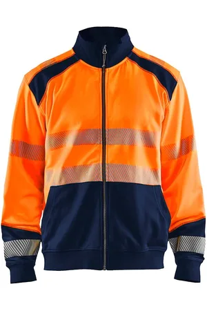 BLAKLADER Zichtbaar sweatshirt met rits