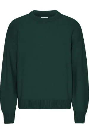 Colorful Standard Trui met oversized ronde hals Emerald Green