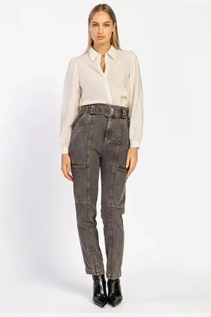 Aaiko Broek Bibi Denim | Grey