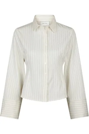 Neo Noir Blouse Rosa pinstripe shirt