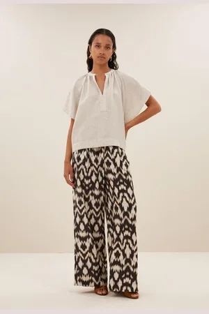 BY-BAR Broek benji brown batik | brown