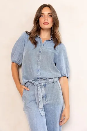 FREEBIRD Top Britte | Mid blue
