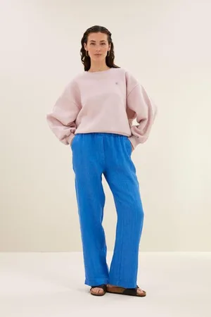 BY-BAR Robyn linen pants | queens blue