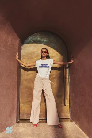 BY-BAR Thelma super trouper top | off white