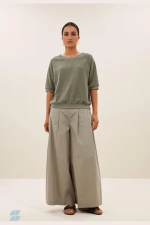 BY-BAR Neva slub top | mulled basil