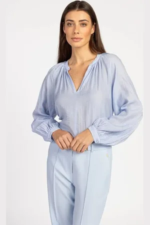 Aaiko Blouse Alanza shine | Blauw