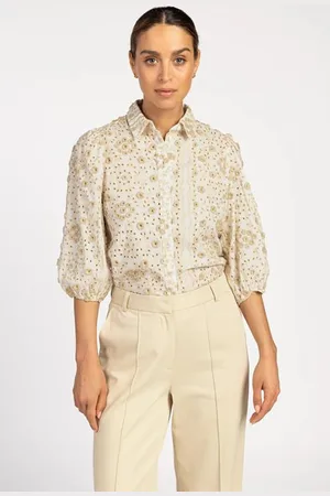 Aaiko Blouse Lien | Cream