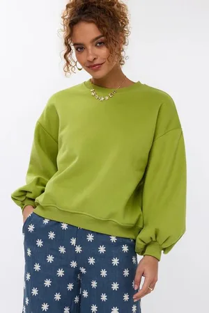Ydence Sweater Floral | Apple green