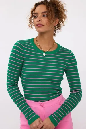 Ydence Top Devina | Green/Pink