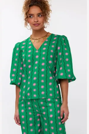 Ydence Top Meredith | Green Print