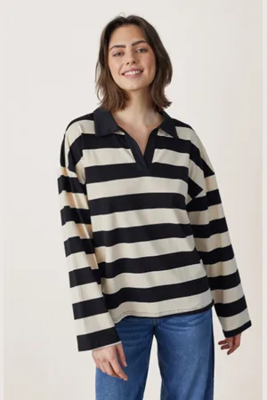 SisterS point SistersPoint Sweater Vivia-Polo Beige/black