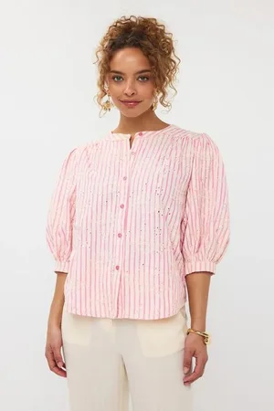 Ydence Blouse Belinda | Pink stripe