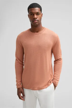 Strellson Trui van een linnenmix Levi, apricot