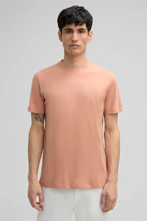 Strellson Katoenen T-shirt Clark, abrikoos