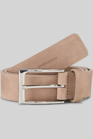 Strellson Leren riem, muskaat