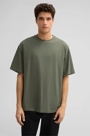 Strellson Flex Cross-T-shirt Geza, olijfgroen