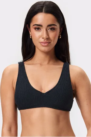 Stronger Textured V-neck Bikini Top