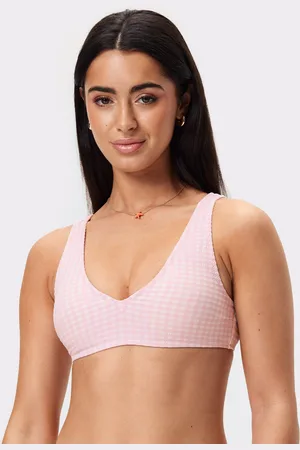 Stronger Textured V-neck Bikini Top