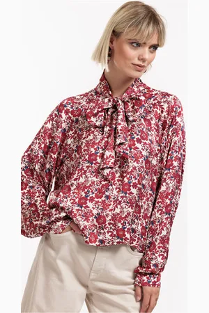 Studio Anneloes Frances flower satin blouse - - 12008