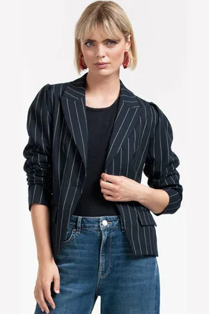 Studio Anneloes Mirelle gold pinstripe blazer - - 11954