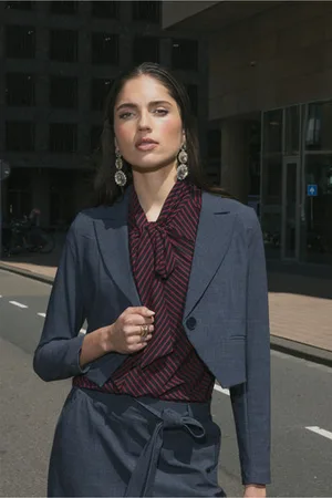 Studio Anneloes Mavy woven look blazer - - 11946