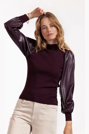 Studio Anneloes Noortje faux leather pullover - - 12061