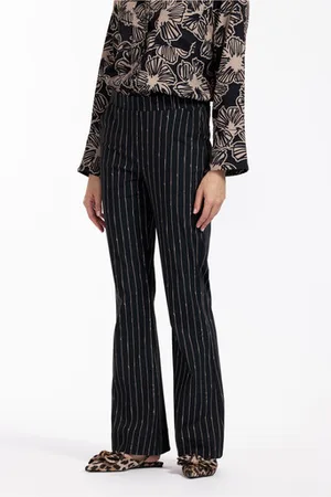 Studio Anneloes Flair LONG pinstripe trousers - - 12463