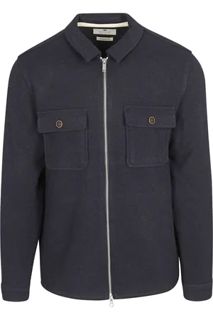 Anerkjendt ??Overshirt Hanky Wolblend Navy