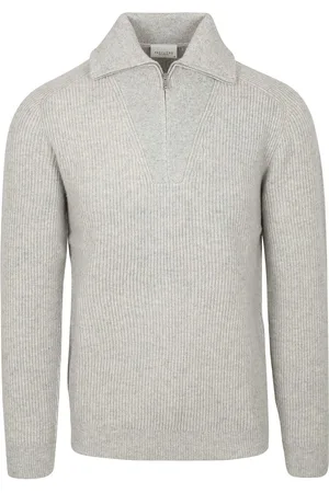 Profuomo Half Zip Pullover Merinowol Melange