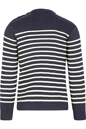 Armor.lux Mol??ne Trui Wol Strepen Navy