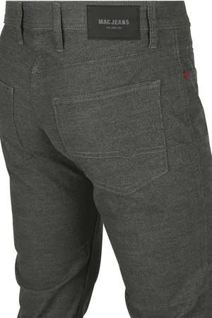 Mac Broek Arne Print Antraciet