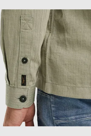 PME Legend™ Overshirt Linnen Kaki