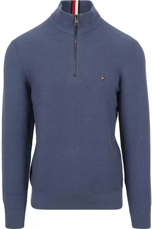 Tommy Hilfiger Half Zip Trui Structuur
