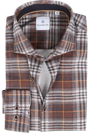 Blue Industry Overhemd Jersey Ruit