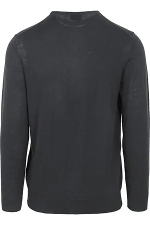 Profuomo Pullover Merinowol Antraciet