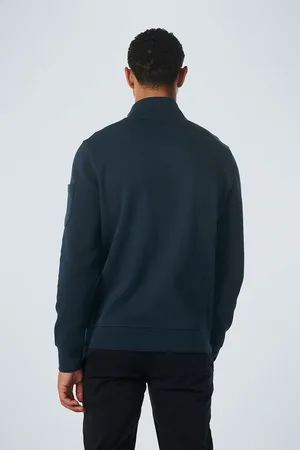 No Excess Vest Jacquard Navy