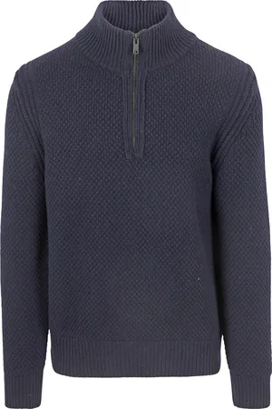 HUGO BOSS Trui Half Zip Kurano Navy