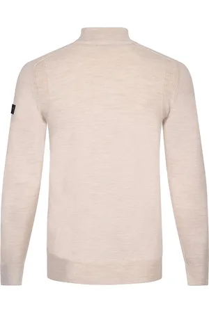 cavallaro Cavallaro Palio Half Zip Trui Wolmix Ecru