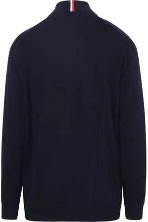 Tommy Hilfiger Big & Tall Half Zip Trui Navy