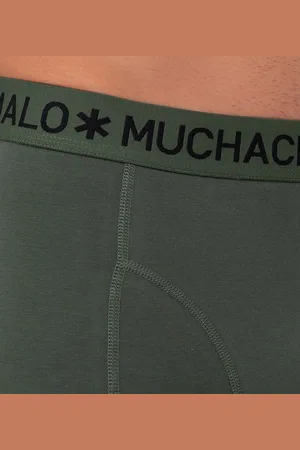 Muchachomalo Boxershorts 3-Pack Solid Groen 582