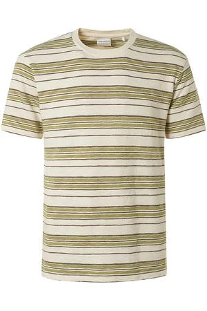 No Excess T-shirt Strepen Creme