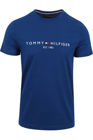 Tommy Hilfiger T-shirt Logo Mid Blauw