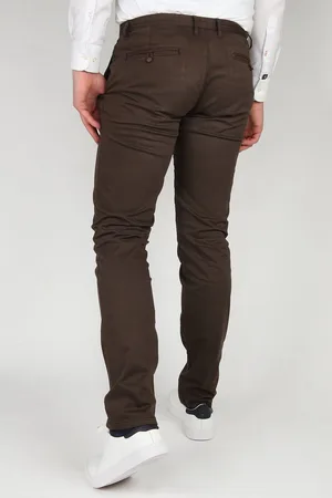 Suitable Chino Sartre Donkerbruin