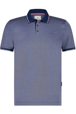State of art Pique Polo Kobaltblauw