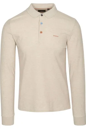 New Zealand Auckland NZA Longsleeve Polo Isaac Piqu?? Sand
