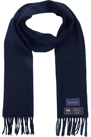 Suitable Sjaal Merino Wol Navy