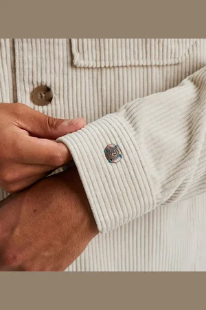 Cast Iron Overshirt Corduroy Ecru