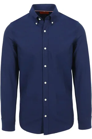 Suitable Overhemd Oxford Royal Blauw