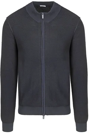 Blue Industry Vest Structuur Navy